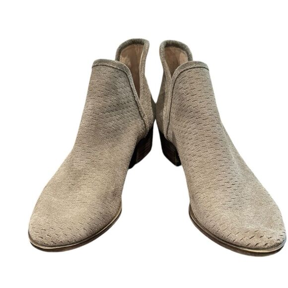 Lucky Brand Baley Suede Leather Women's Ankle Boots Booties 7.5 - Picture 3 of 6